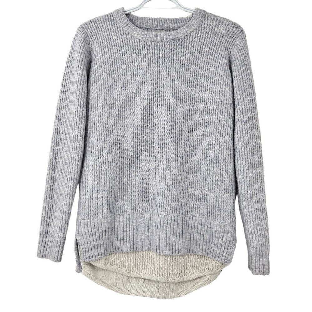 UNIF x Urban Outfitters Layered Rib Knit Sweater Blue Gray Women's XS Preppy